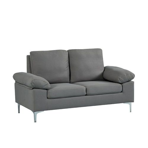 Algo 2-Seater Fabric Sofa - Grey - With 2-Year Warranty